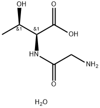 Glycyl-DL-threonine hydrate Struktur