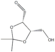 (4S,5S)-2,2-Dimethyl-5-(hydroxymethyl)-1,3-dioxolane-4-carbaldehyde 结构式