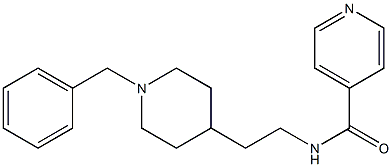 N-[2-(1-Benzyl-4-piperidinyl)ethyl]pyridine-4-carboxamide Struktur