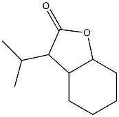 Hexahydro-3-isopropylbenzofuran-2(3H)-one Structure