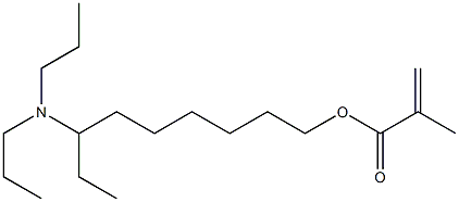 Methacrylic acid 7-(dipropylamino)nonyl ester Struktur