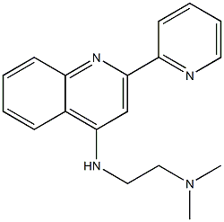 4-(2-Dimethylaminoethylamino)-2-(2-pyridinyl)quinoline 结构式