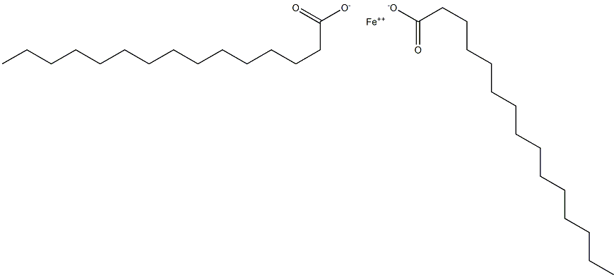Dipentadecanoic acid iron(II) salt Struktur