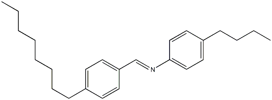 N-(4-Octylbenzylidene)-4-butylaniline Structure