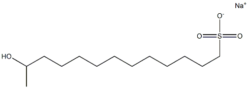 12-Hydroxytridecane-1-sulfonic acid sodium salt,,结构式