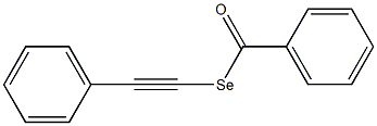 Selenobenzoic acid Se-phenylethynyl ester Structure