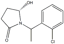 1-[(S)-1-(2-Chlorophenyl)ethyl]-5-hydroxypyrrolidin-2-one Struktur