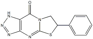 6-フェニル-6,7-ジヒドロチアゾロ[3,2-a][1,2,3]トリアゾロ[4,5-d]ピリミジン-9(1H)-オン 化学構造式