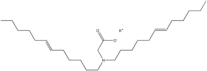 N,N-Di(6-dodecenyl)aminoacetic acid potassium salt,,结构式