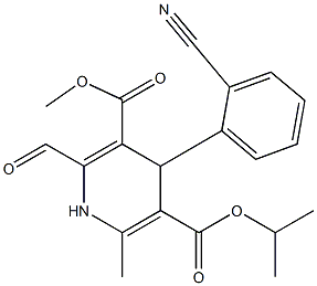 4-(2-Cyano-phenyl)-2-formyl-6-methyl-1,4-dihydropyridine-3,5-dicarboxylic acid 3-methyl 5-isopropyl ester