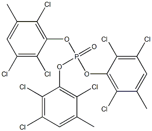 Phosphoric acid tris(2,3,6-trichloro-5-methylphenyl) ester,,结构式