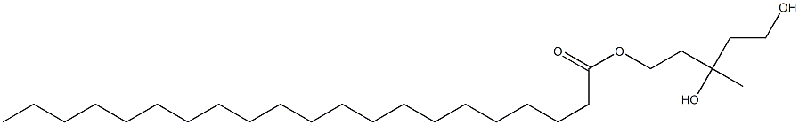 ヘニコサン酸3,5-ジヒドロキシ-3-メチルペンチル 化学構造式