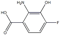 3-ヒドロキシ-4-フルオロアントラニル酸 化学構造式