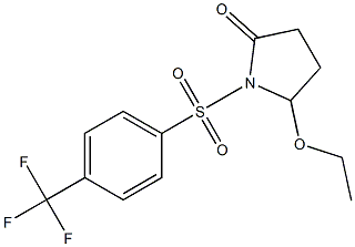 5-Ethoxy-1-[[4-(trifluoromethyl)phenyl]sulfonyl]pyrrolidin-2-one Structure