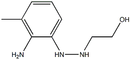 2-[2-(2-Amino-3-methylphenyl)hydrazino]ethanol Structure