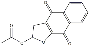 2-Acetoxy-2,3-dihydronaphtho[2,3-b]furan-4,9-dione,,结构式