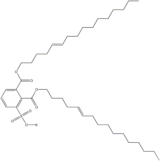 3-(Potassiosulfo)phthalic acid di(5-hexadecenyl) ester Structure