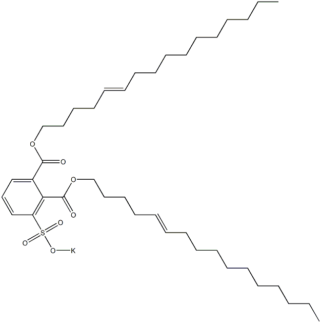  3-(Potassiosulfo)phthalic acid di(5-hexadecenyl) ester