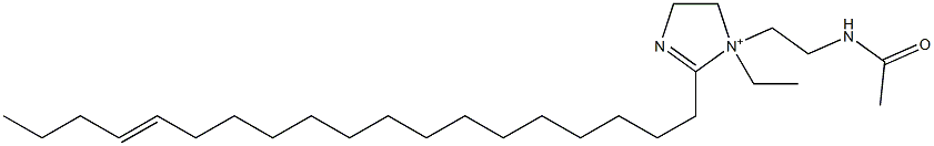 1-[2-(Acetylamino)ethyl]-1-ethyl-2-(15-nonadecenyl)-2-imidazoline-1-ium Struktur