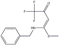 1,1,1-Trifluoro-4-(benzylamino)-4-(methylthio)-3-buten-2-one