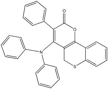 3-Phenyl-4-(diphenylamino)-2H,5H-[1]benzothiopyrano[4,3-b]pyran-2-one|