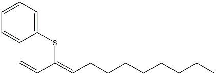 (3Z)-3-(Phenylthio)-1,3-dodecadiene,,结构式