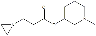 1-Methylpiperidin-3-ol 3-(1-aziridinyl)propionate Structure