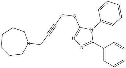  4,5-Diphenyl-3-[[4-[(hexahydro-1H-azepin)-1-yl]-2-butynyl]thio]-4H-1,2,4-triazole