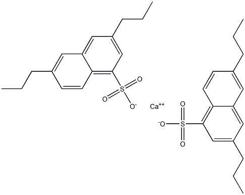 Bis(3,6-dipropyl-1-naphthalenesulfonic acid)calcium salt,,结构式