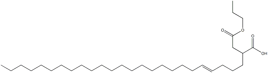 2-(4-ペンタコセニル)こはく酸1-水素4-プロピル 化学構造式
