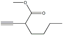 1-ヘプチン-3-カルボン酸メチル 化学構造式