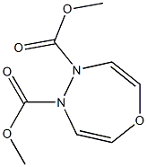 4,5-Dihydro-1,4,5-oxadiazepine-4,5-dicarboxylic acid dimethyl ester Structure