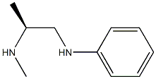 [S,(+)]-N'-Methyl-N-phenyl-1,2-propanediamine Structure