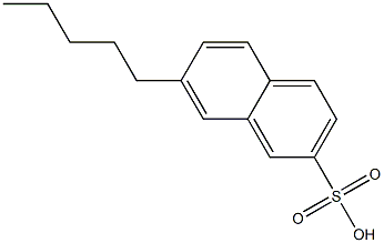 7-ペンチル-2-ナフタレンスルホン酸 化学構造式