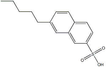 7-Pentyl-2-naphthalenesulfonic acid Struktur