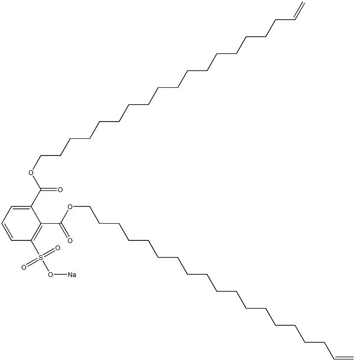 3-(Sodiosulfo)phthalic acid di(18-nonadecenyl) ester Structure