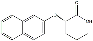 [S,(-)]-2-(2-Naphtyloxy)valeric acid Structure