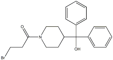 3-Bromo-1-[4-(diphenylhydroxymethyl)piperidino]-1-propanone