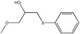 1-Methoxy-3-(phenylthio)propan-2-ol Struktur