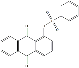 Benzenesulfonic acid (9,10-dihydro-9,10-dioxoanthracen)-1-yl ester Struktur