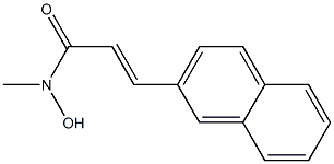 (E)-3-(2-Naphthalenyl)-N-methyl-2-propenehydroxamic acid,,结构式