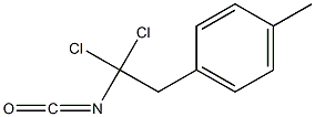1,1-ジクロロ-2-(4-メチルフェニル)エチルイソシアナート 化学構造式