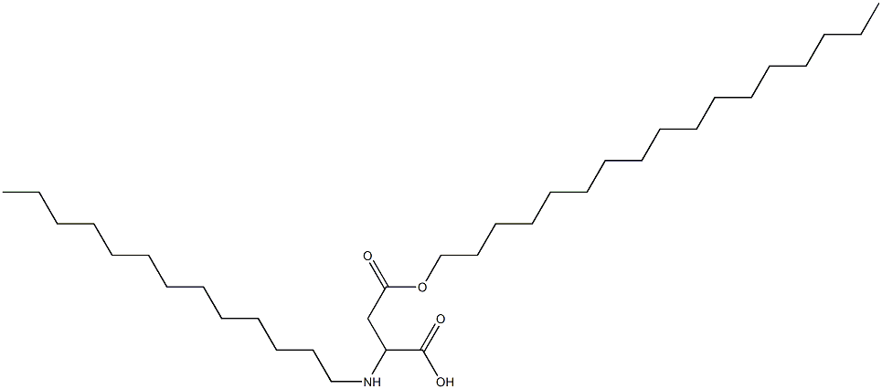 2-Tridecylamino-3-(heptadecyloxycarbonyl)propionic acid Structure