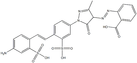 2-[1-[4-(4-Amino-2-sulfostyryl)-3-sulfophenyl]-3-methyl-5-oxo-2-pyrazolin-4-ylazo]benzoic acid