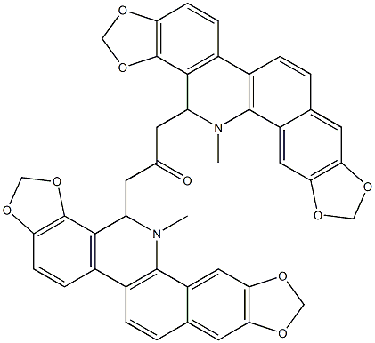 1,3-Bis[[(13R,14S)-13,14-dihydro-13-methyl[1,3]benzodioxolo[5,6-c]-1,3-dioxolo[4,5-i]phenanthridin]-14-yl]-2-propanone|