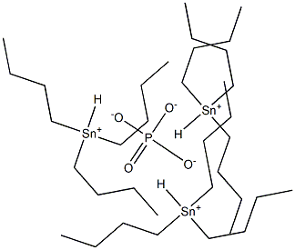 Phosphoric acid dihydrogen tributyltin(IV) salt Structure