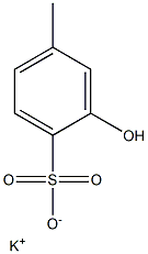 2-Hydroxy-4-methylbenzenesulfonic acid potassium salt Structure