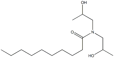 N,N-Bis(2-hydroxypropyl)decanamide 结构式