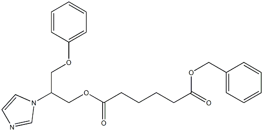 Adipic acid 1-benzyl 6-[2-(1H-imidazol-1-yl)-2-phenoxymethylethyl] ester Structure