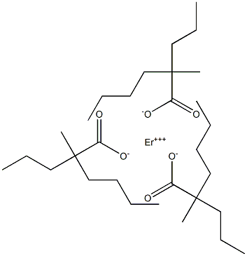 Tris(2-methyl-2-propylhexanoic acid)erbium salt Structure